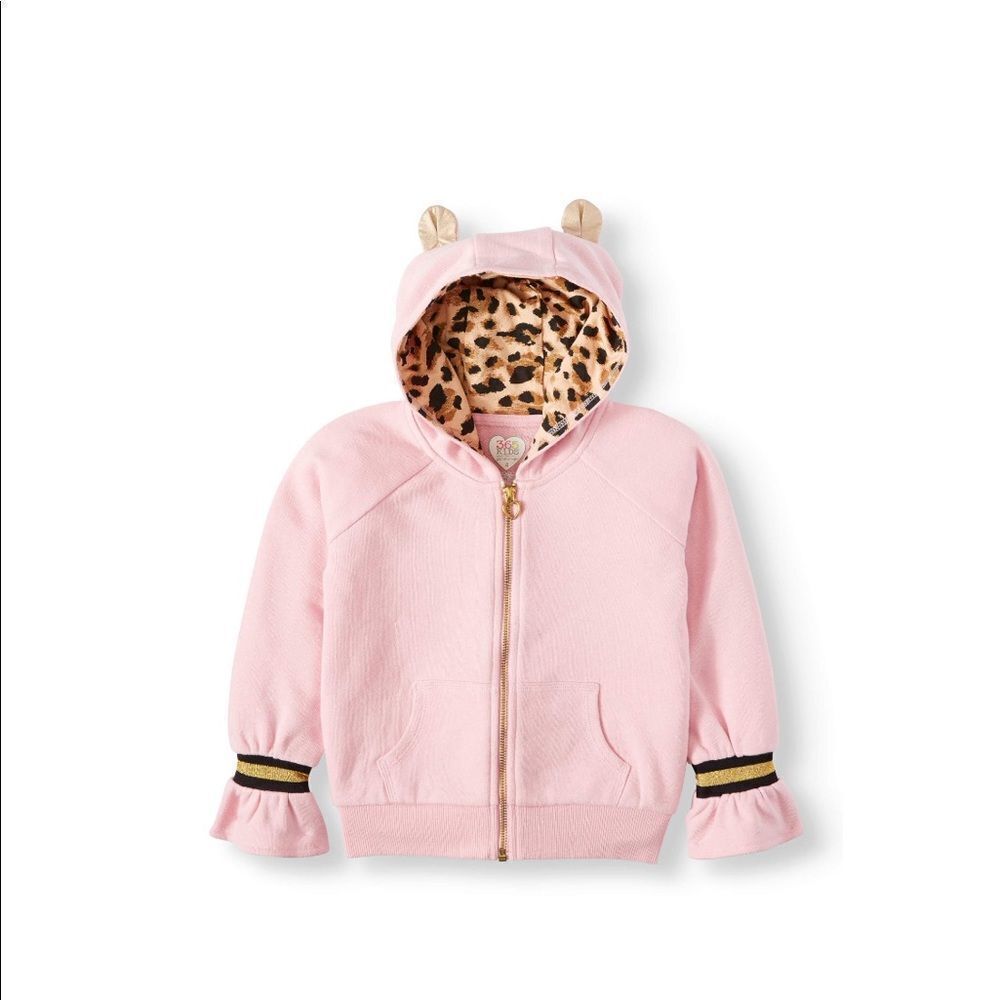 365 Kids From Garanimals Cheetah Lined Hoodie